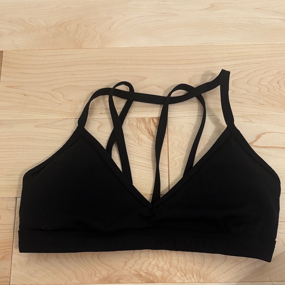 Elegant Black Strappy Women's Bralette